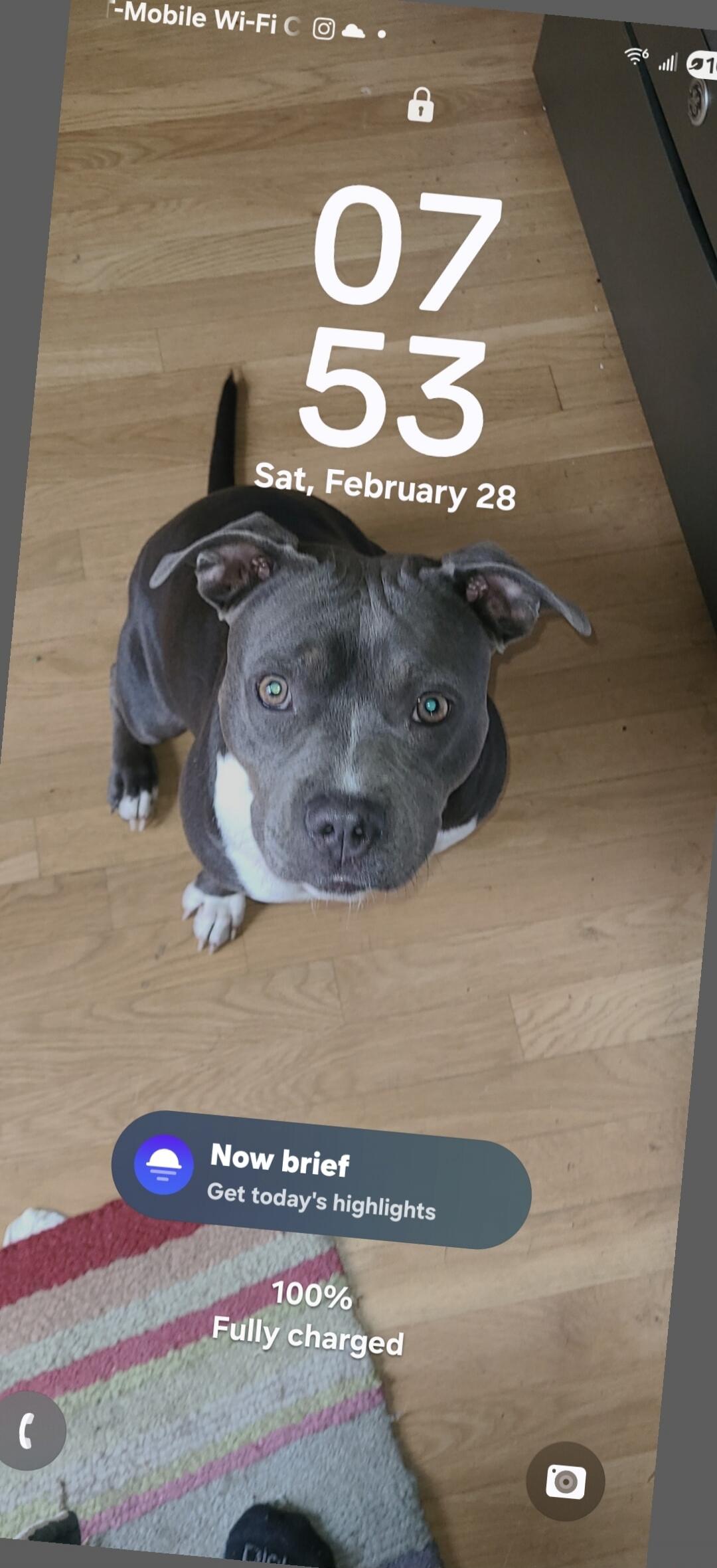 T-Mobile Wi-Fi C 07 53 Sat, February 28 Now brief Get today's highlights 100% Fully charged