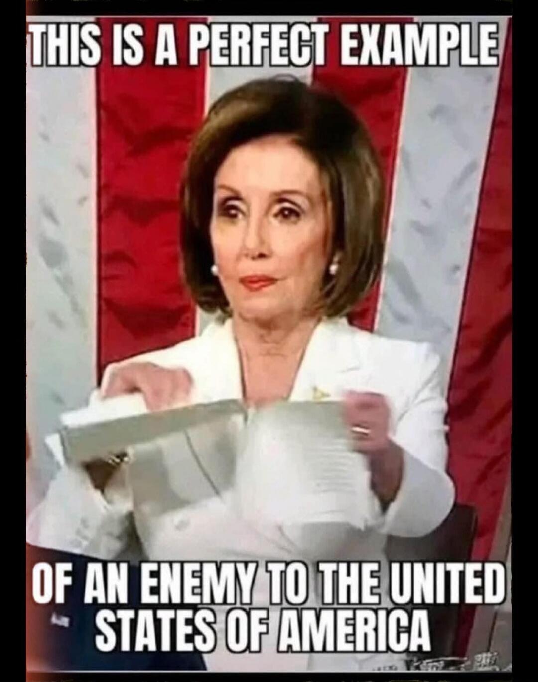 THIS IS A PERFECT EXAMPLE OF AN ENEMY TO THE UNITED STATES OF AMERICA