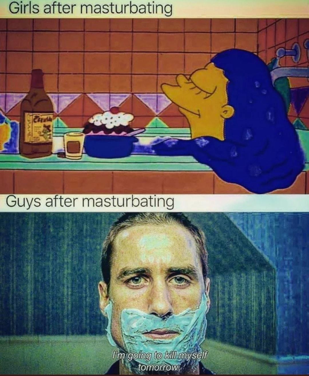 Girls after masturbating