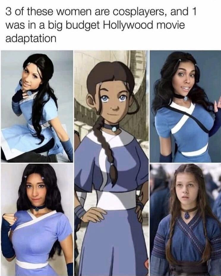 3 of these women are cosplayers, and 1 was in a big budget Hollywood movie adaptation