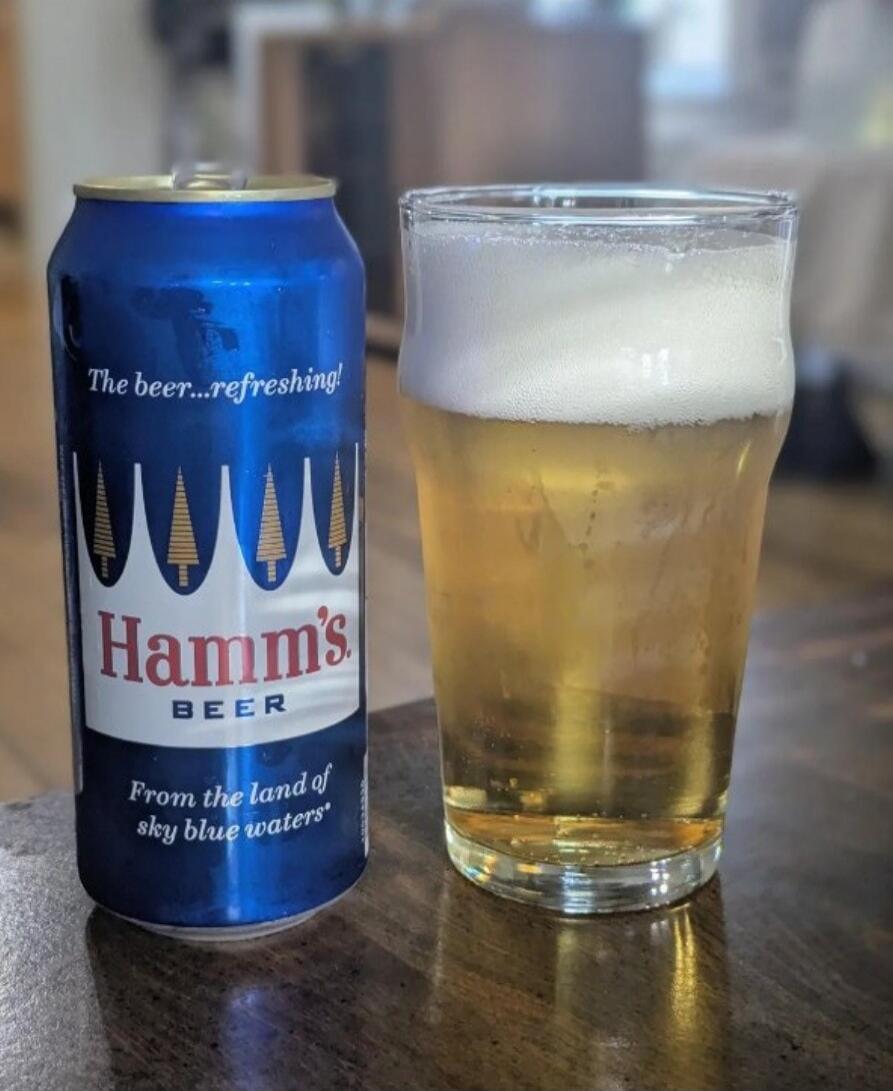 The beer...refreshing! Hamm's BEER From the land of sky blue waters*