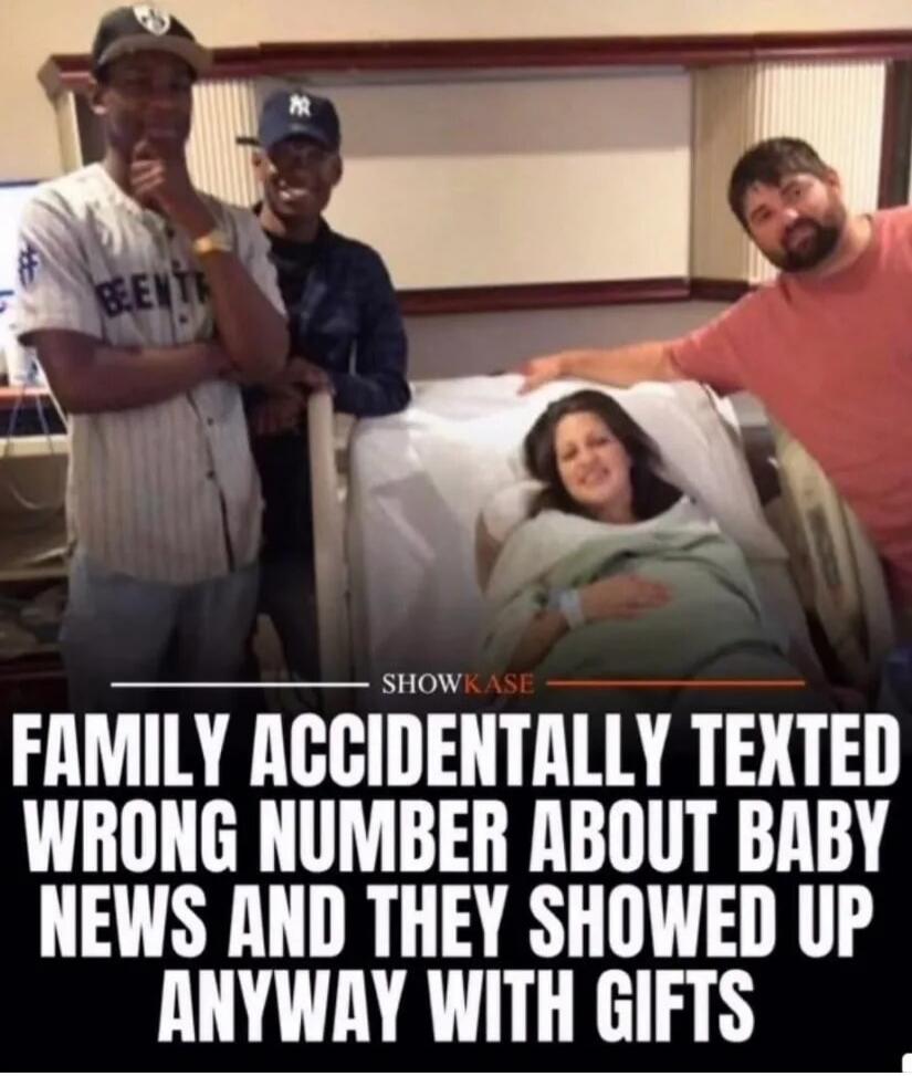 FAMILY ACCIDENTALLY TEXTED WRONG NUMBER ABOUT BABY NEWS AND THEY SHOWED UP ANYWAY WITH GIFTS