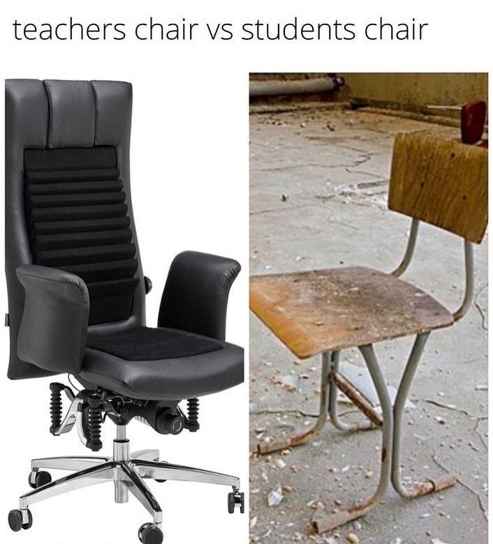 teachers chair vs students chair