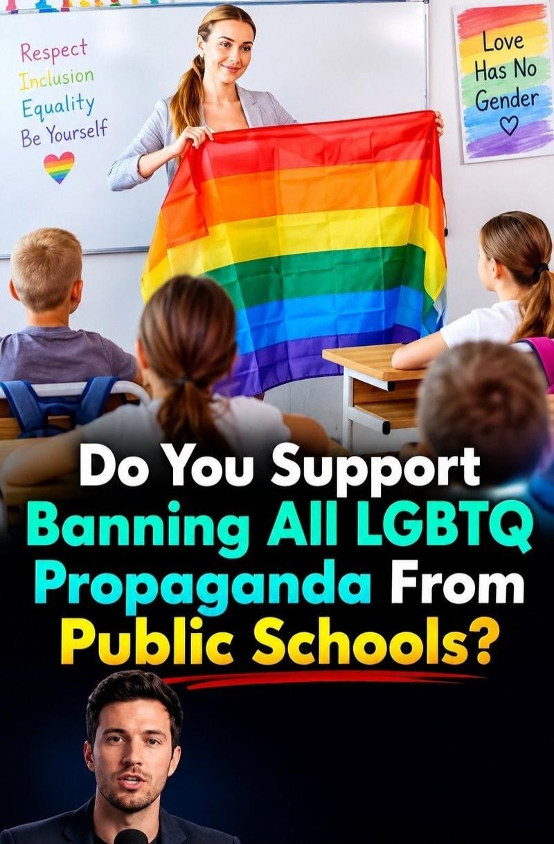Respect Inclusion Equality Be Yourself. Love Has No Gender. Do You Support Banning All LGBTQ Propaganda From Public Schools?