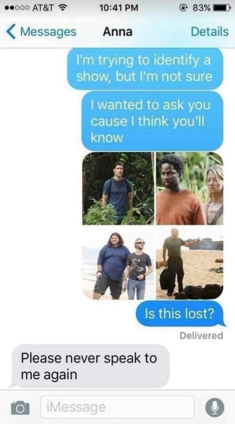 0000 ATRT T 1041PM 83 W Messages Anna Details Is this lost D red Please never speak to me again O 0