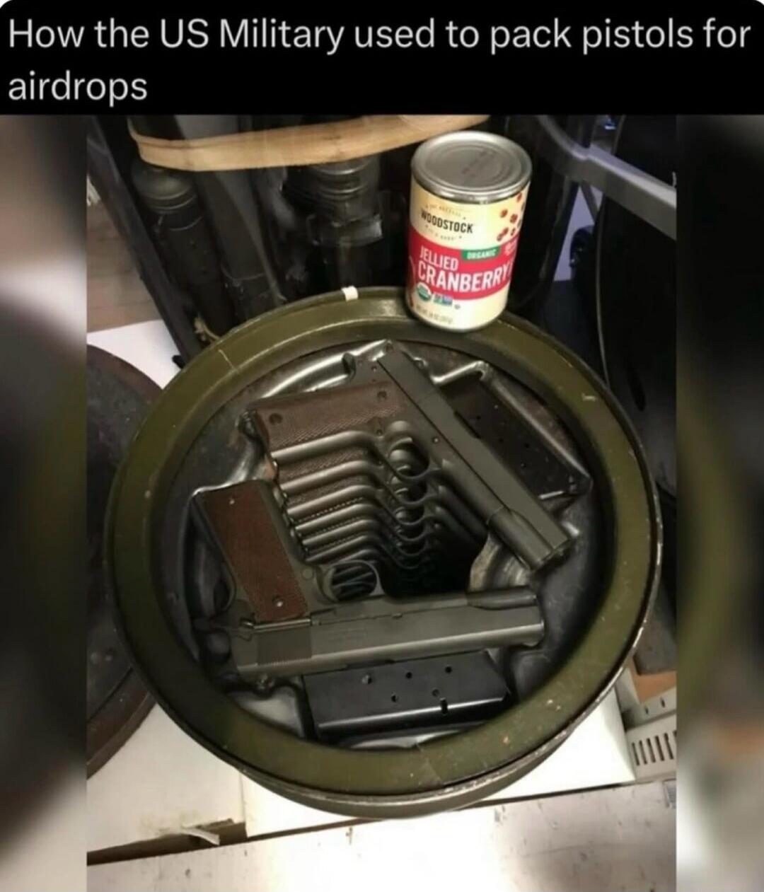 How the US Military used to pack pistols for airdrops