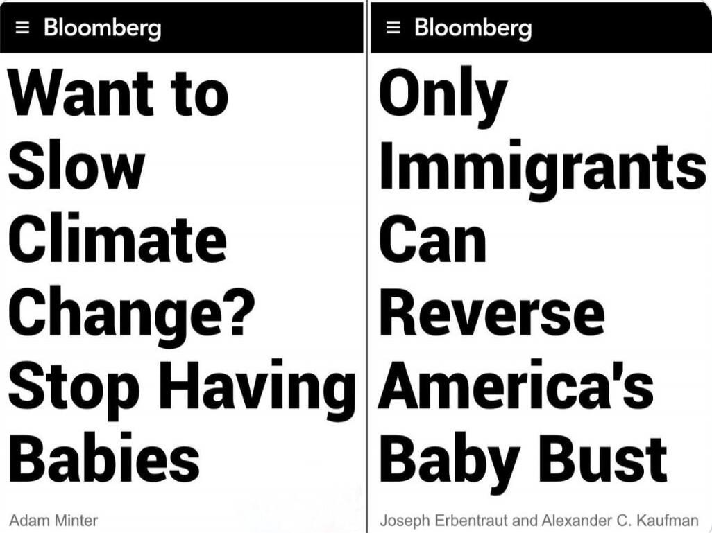 Want to Slow Climate Change? Stop Having Babies
Only Immigrants Can Reverse America\'s Baby Bust