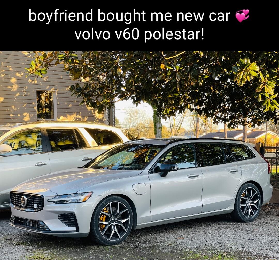 boyfriend bought me new car volvo v60 polestar