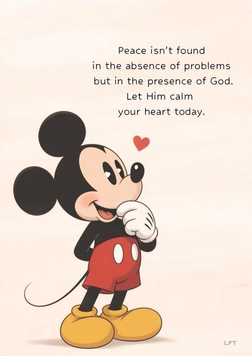 Peace isn't found in the absence of problems but in the presence of God. Let Him calm your heart today.