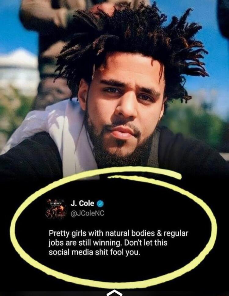 ColeNC Pretty girls with natural bodies regular jobs are still winning Don let this social media shit fool you