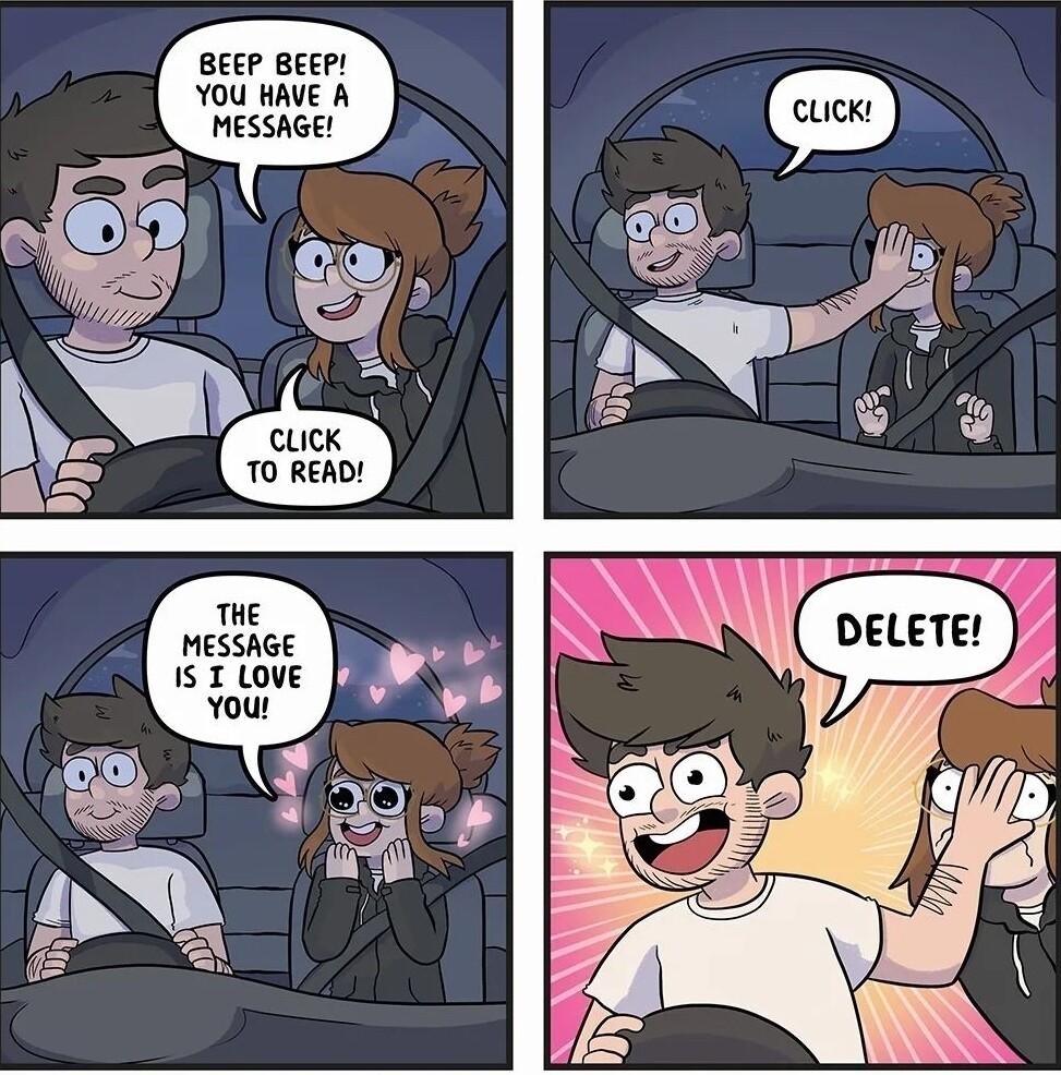 BEEP BEEP YOU HAVE A MESSAGE