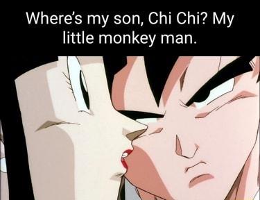 Wheres my son Chi Chi My little monkey man