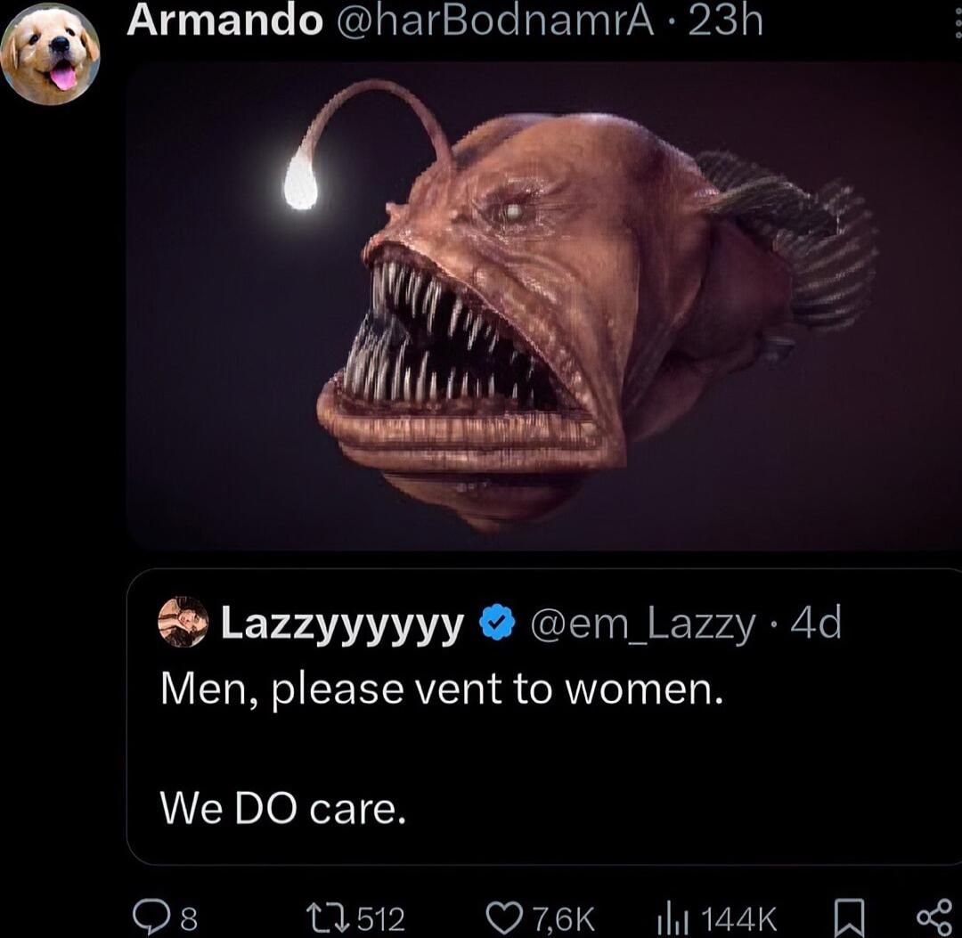 Q Armando harBodnamrA 23h Lazzyyyyyy em Lazzy 4d Men please vent to women We DO care Qs 1512 Q76K 1aak QA L