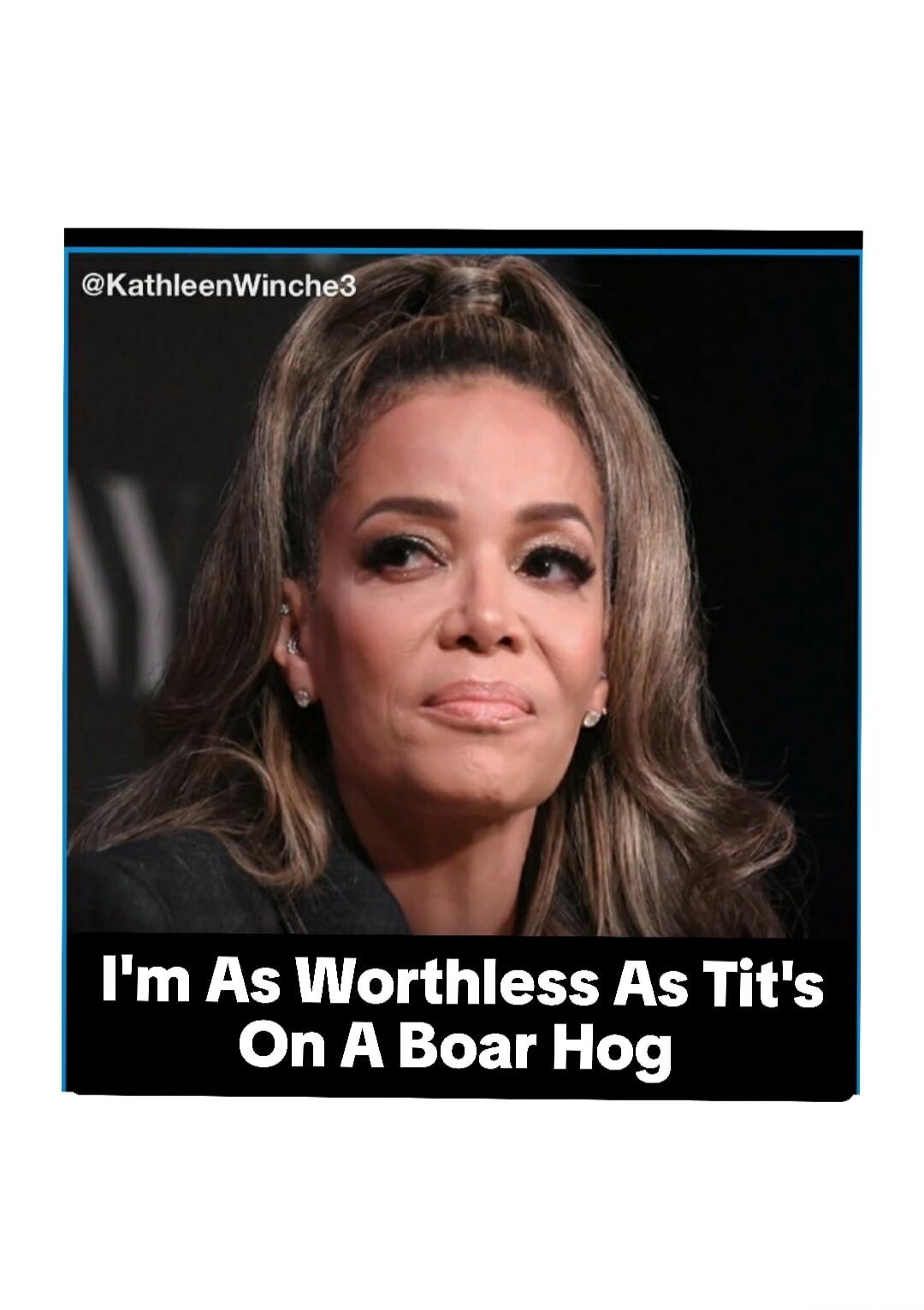 I'm As Worthless As Tit's On A Boar Hog