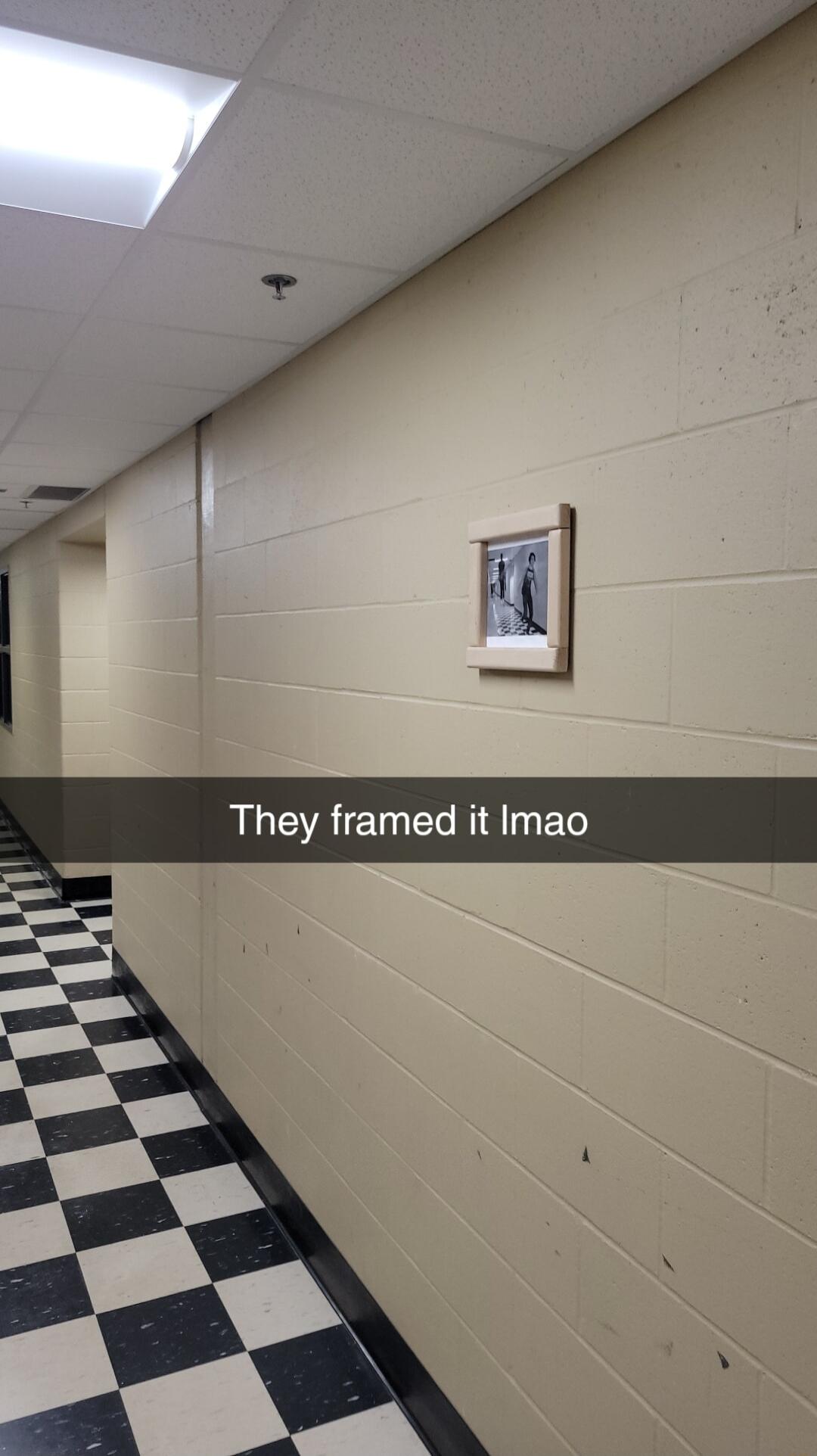 They framed it Imao
