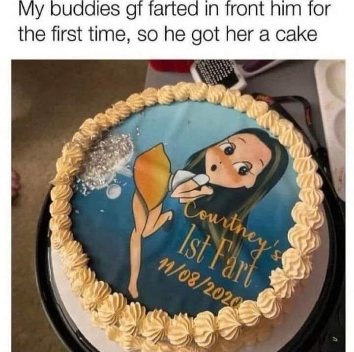 the first time so he got her a cake