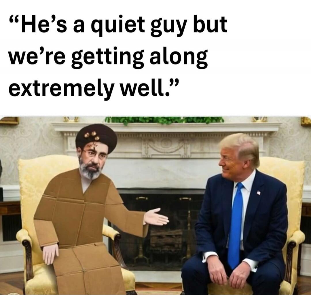 He's a quiet guy but we're getting along extremely well.