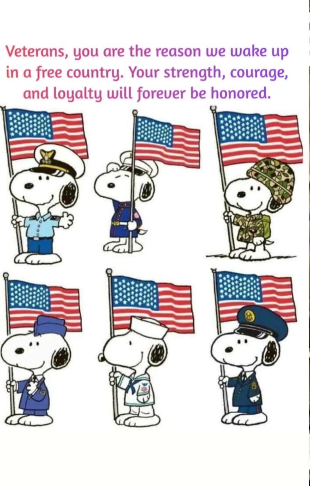 Veterans, you are the reason we wake up in a free country. Your strength, courage, and loyalty will forever be honored.