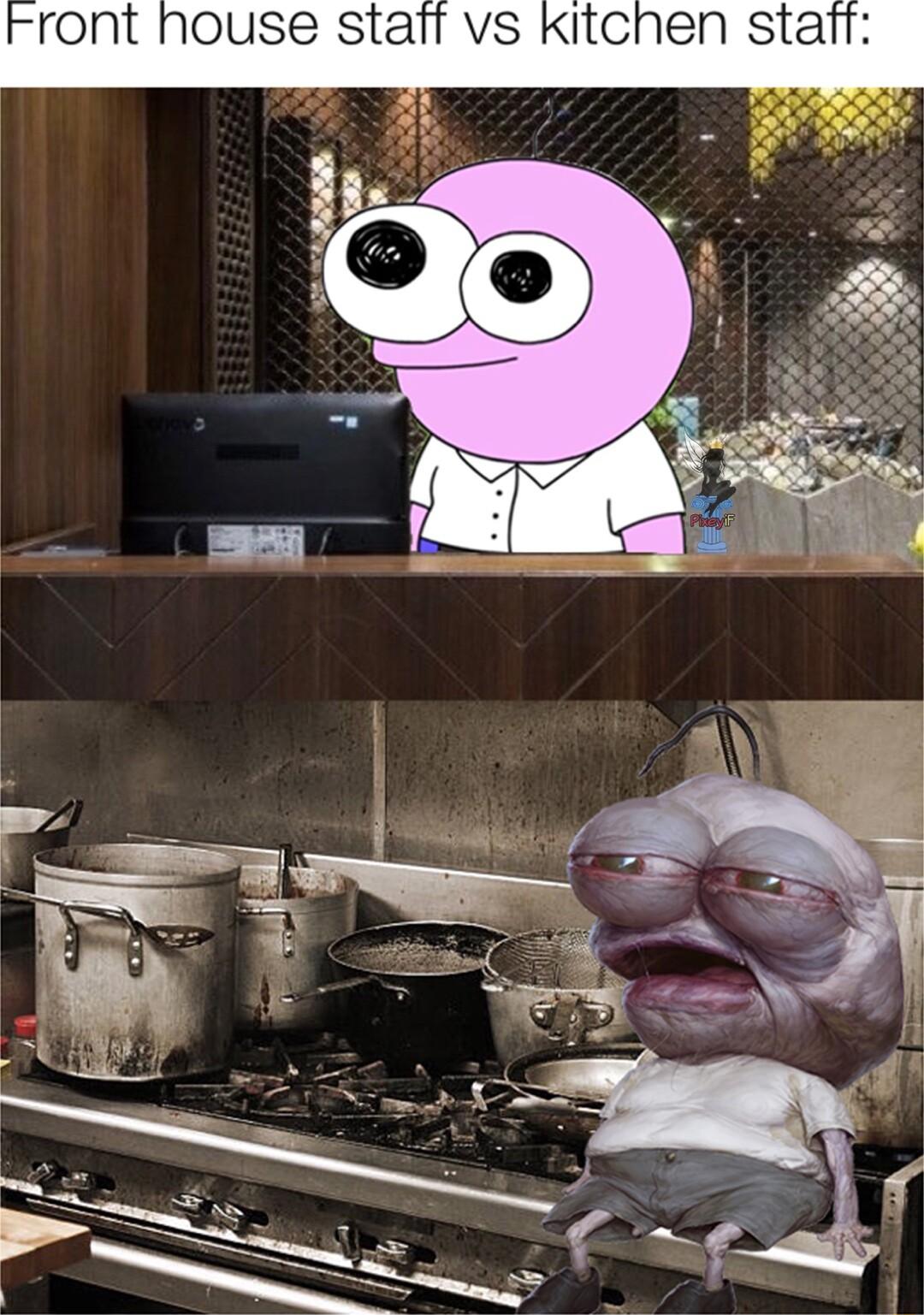 ront house staif vs Kitchen statt