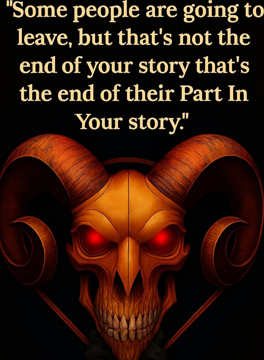 Some people are going to leave, but that's not the end of your story that's the end of their Part In Your story.