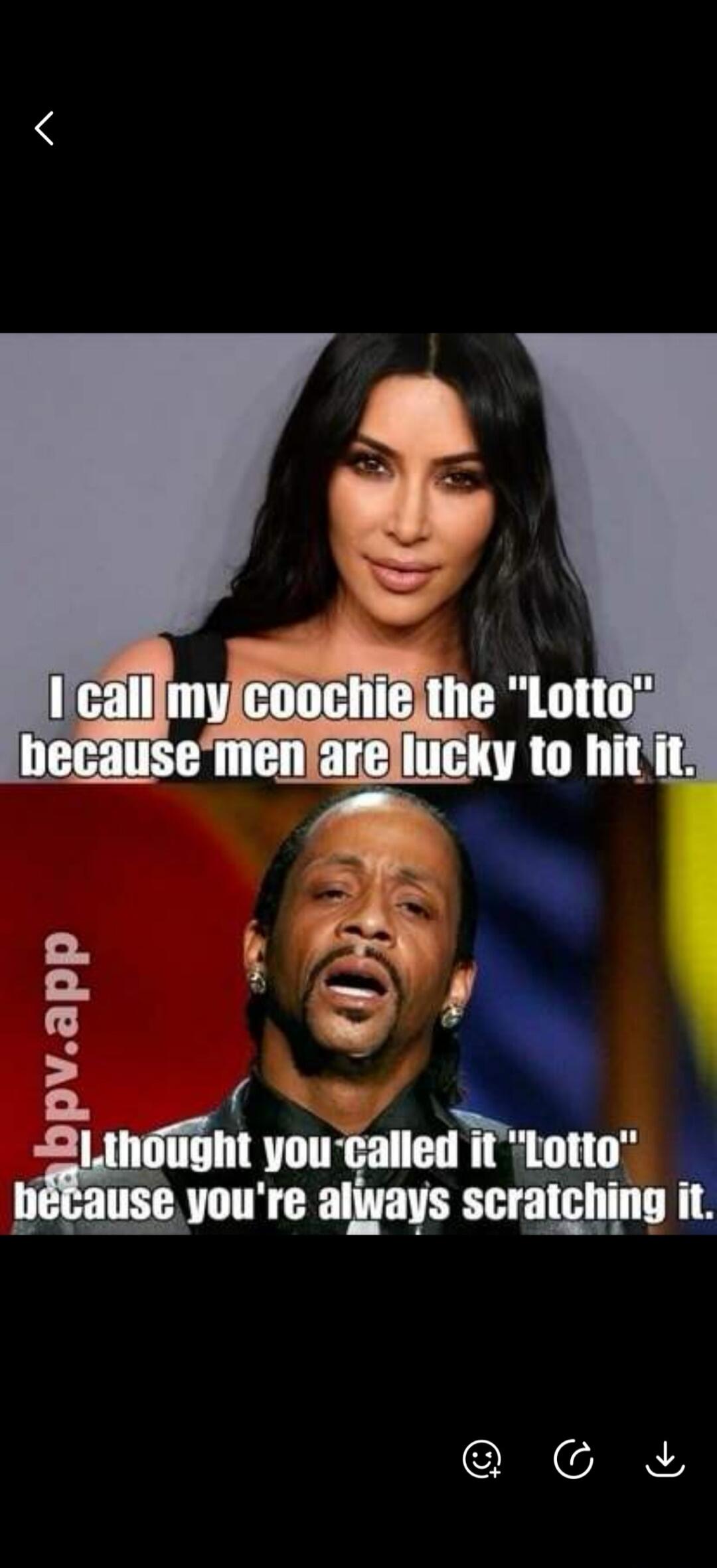 I call my coochie the 