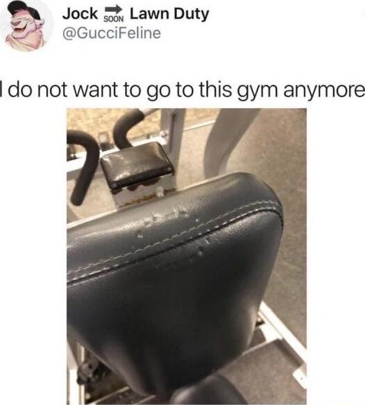 Jock Lawn Duty 4 GucciFeline do not want to go to this gym anymore