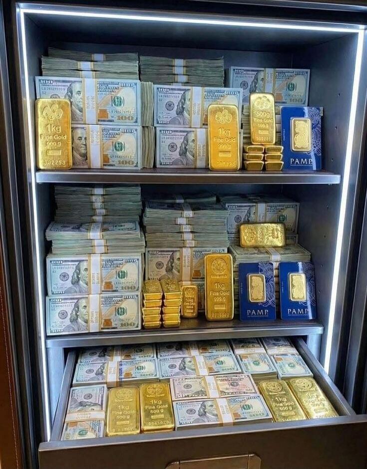 1kg Fine Gold 999.9 500g PAMP 100 FEDERAL RESERVE NOTE THE UNITED STATES OF AMERICA ONE HUNDRED DOLLARS FRANKLIN