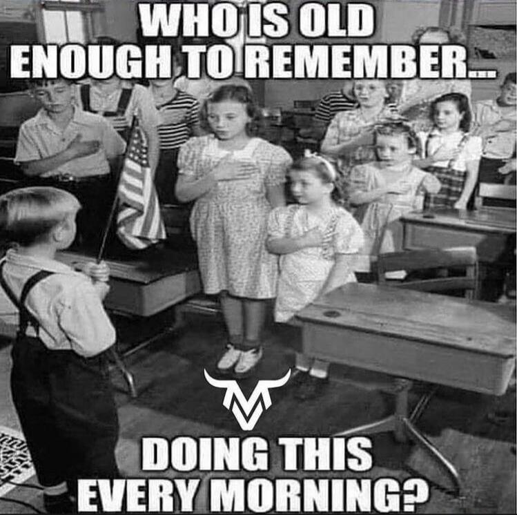 WHO IS OLD ENOUGH TO REMEMBER... DOING THIS EVERY MORNING?