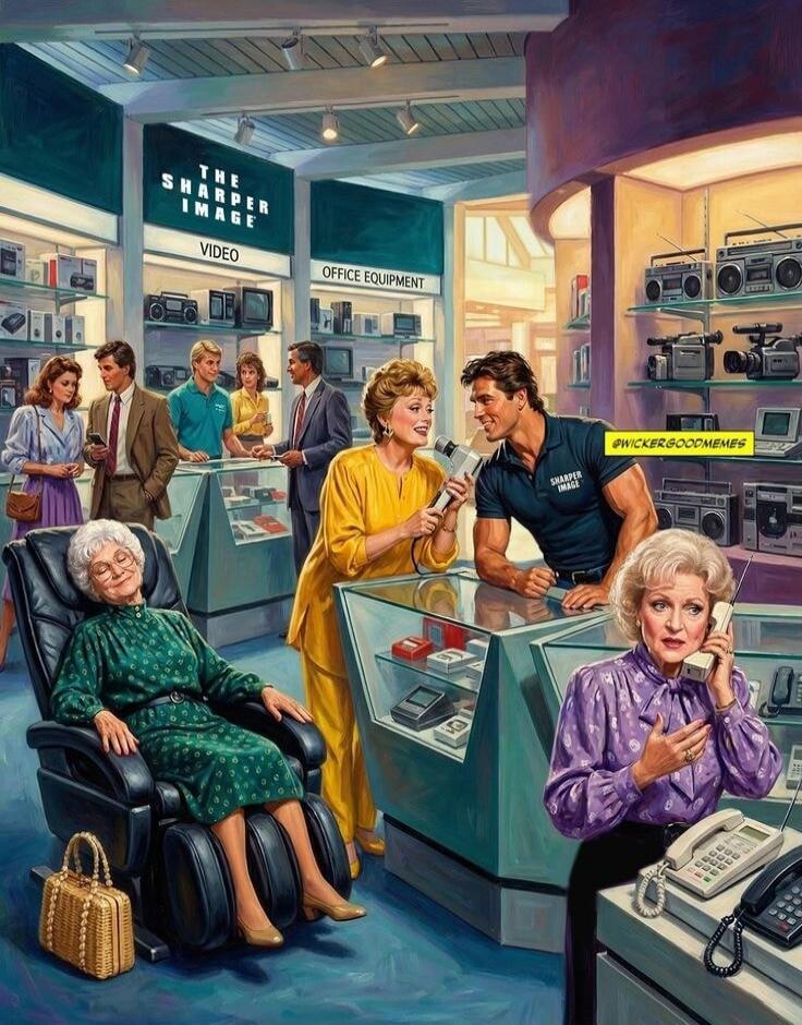 THE SHARPER IMAGE VIDEO OFFICE EQUIPMENT @WICKERGOODMEMES