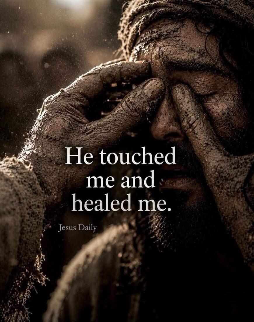 He touched me and healed me. Jesus Daily