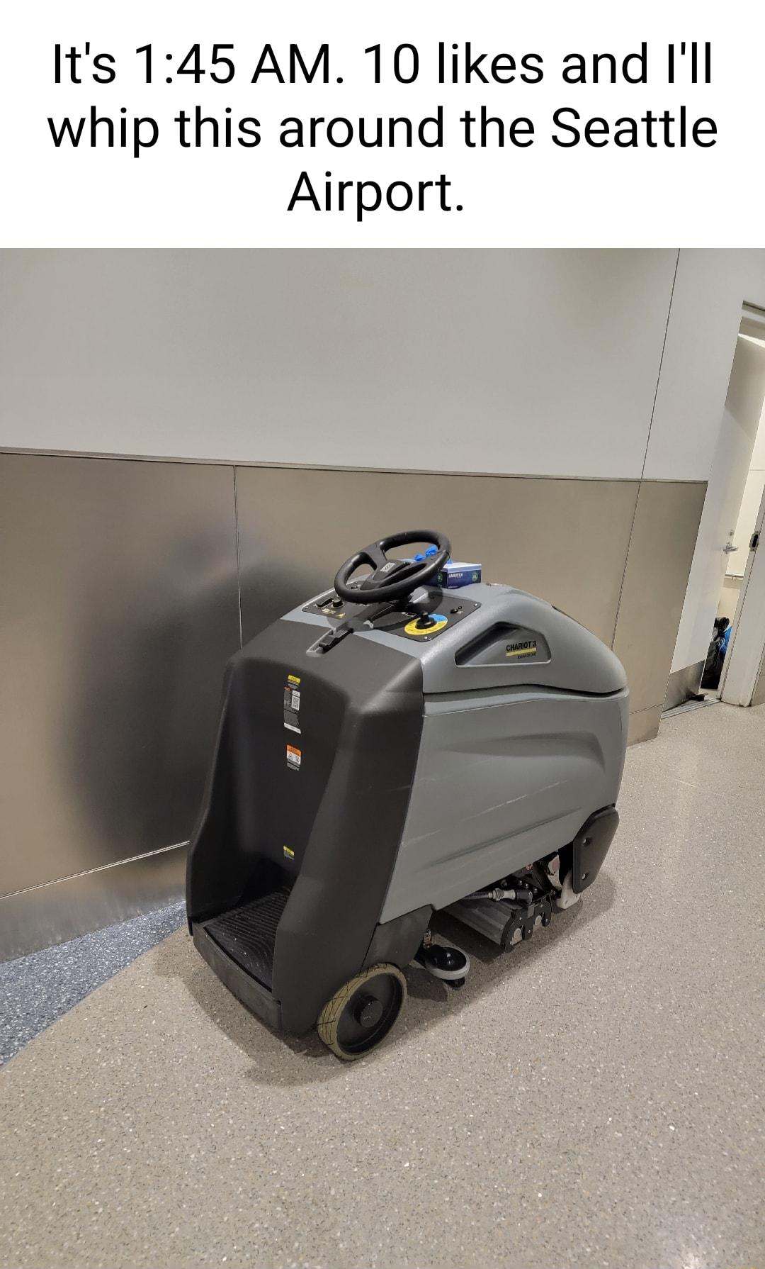 Its 145 AM 10 likes and Ill whip this around the Seattle Airport