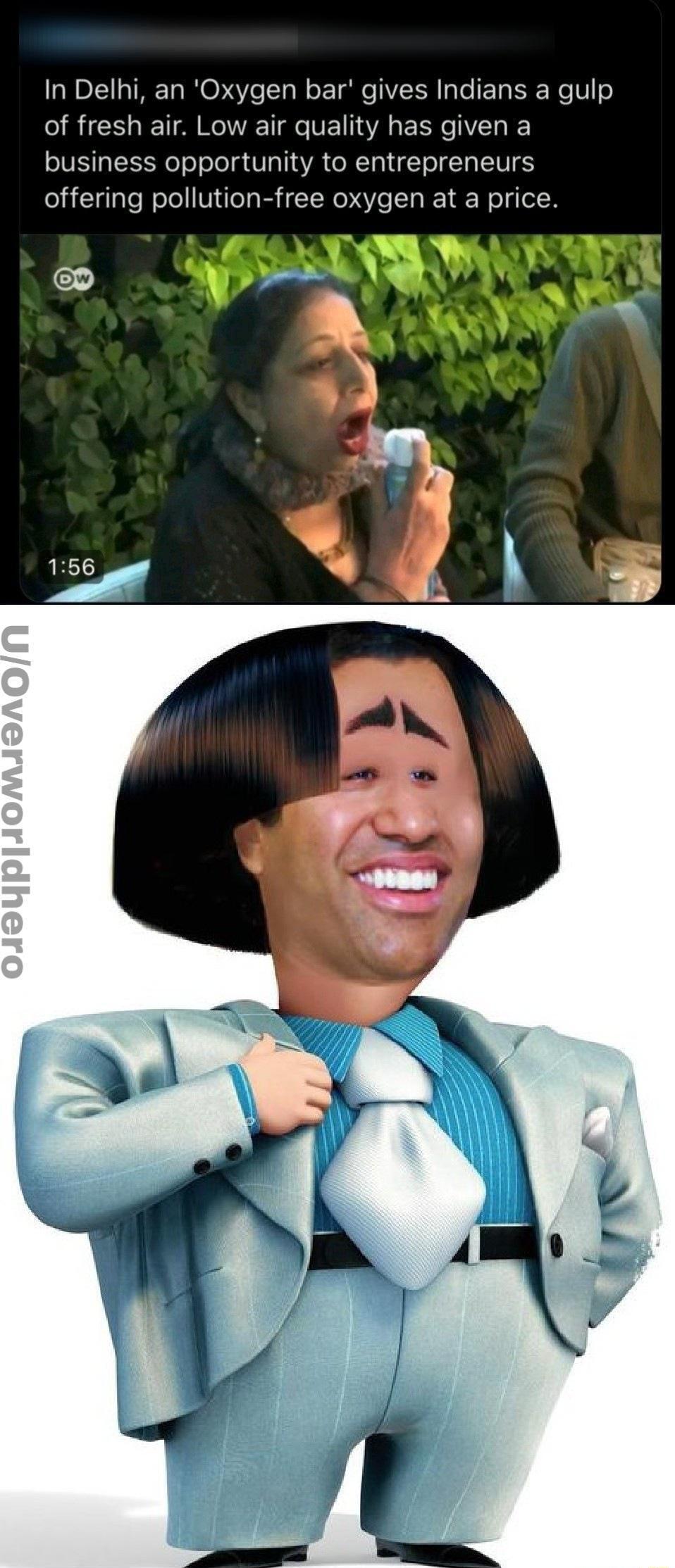 In Delhi an Oxygen bar gives Indians a gulp R T R T e TVE A EEN IV business opportunity to entrepreneurs offering pollution free oxygen at a price