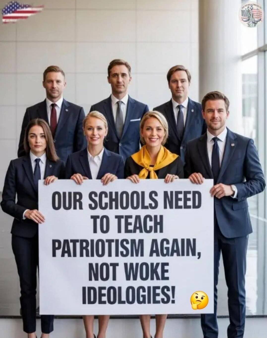 OUR SCHOOLS NEED TO TEACH PATRIOTISM AGAIN, NOT WOKE IDELOGIES!