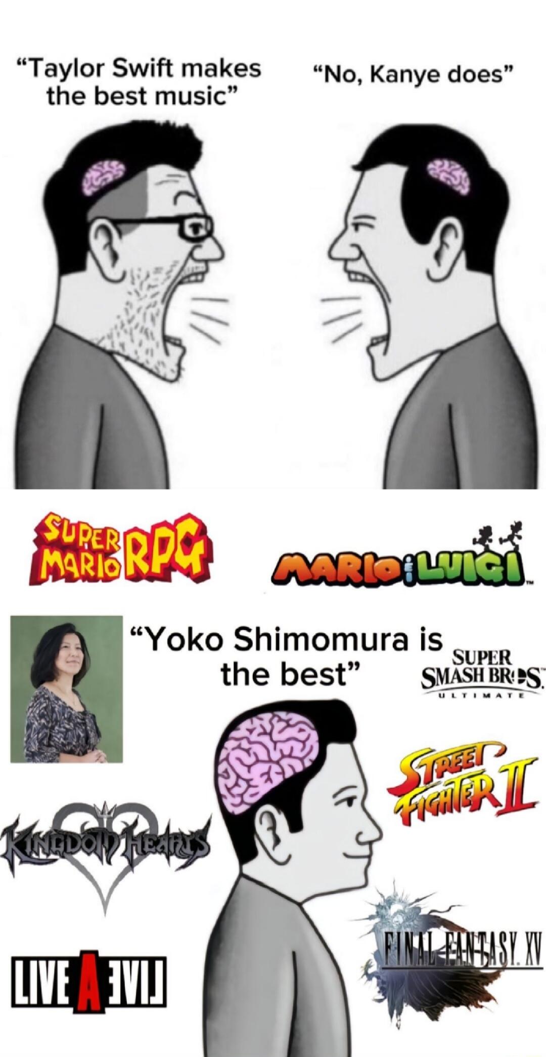 Taylor Swift makes No Kanye does the best music Yoko Shimomura is S the best SMA_SHS