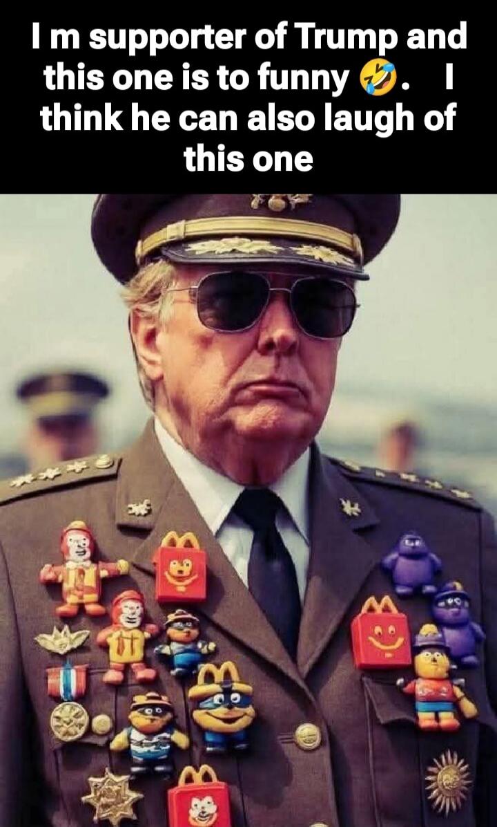 I m supporter of Trump and this one is to funny 😂. I think he can also laugh of this one