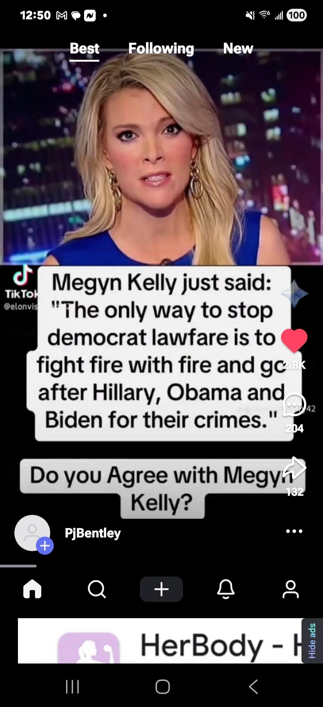 Megyn Kelly just said: 