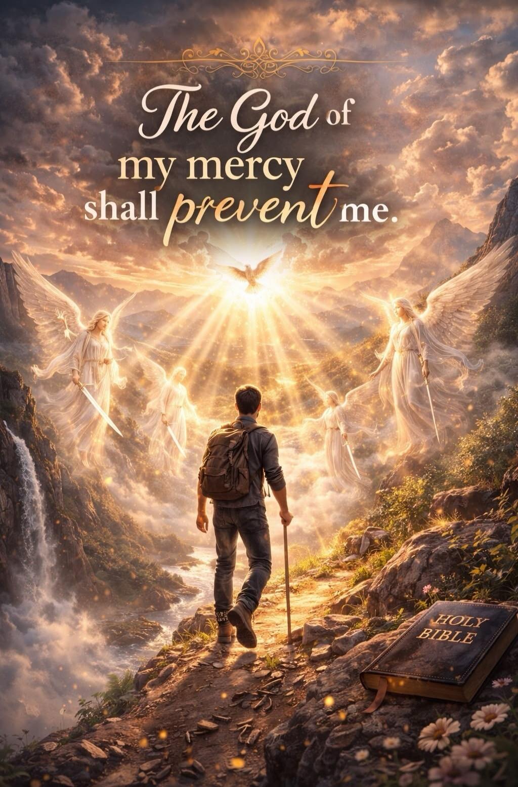 The God of my mercy shall prevent me. HOLY BIBLE