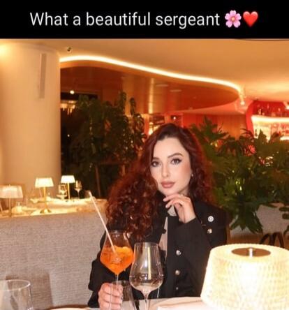 What a beautiful sergeant 🌸❤️