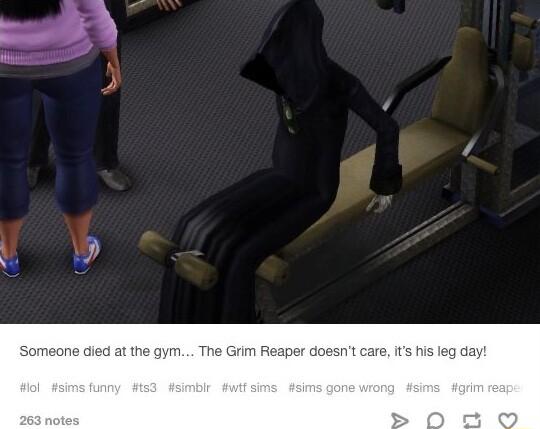 at the gym The Grim Re