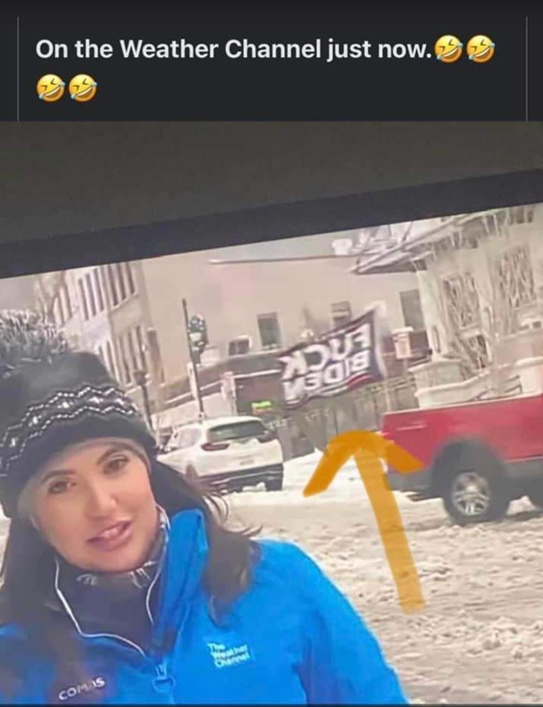 On the Weather Channel just now