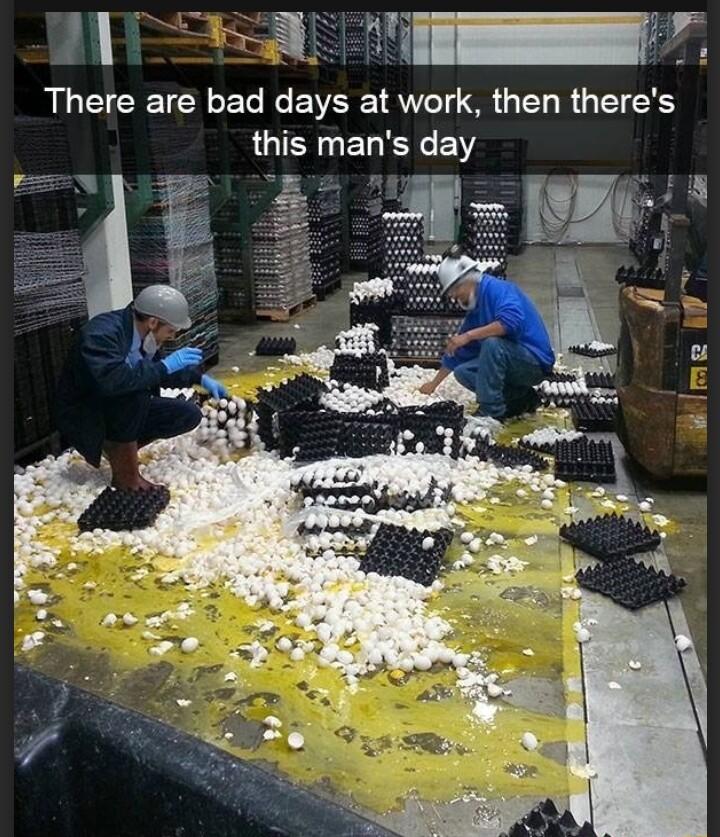 T There are bad days at work then theres this mans day