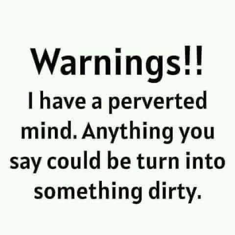 Warnings I have a perverted mind Anything you say could be turn into something dirty