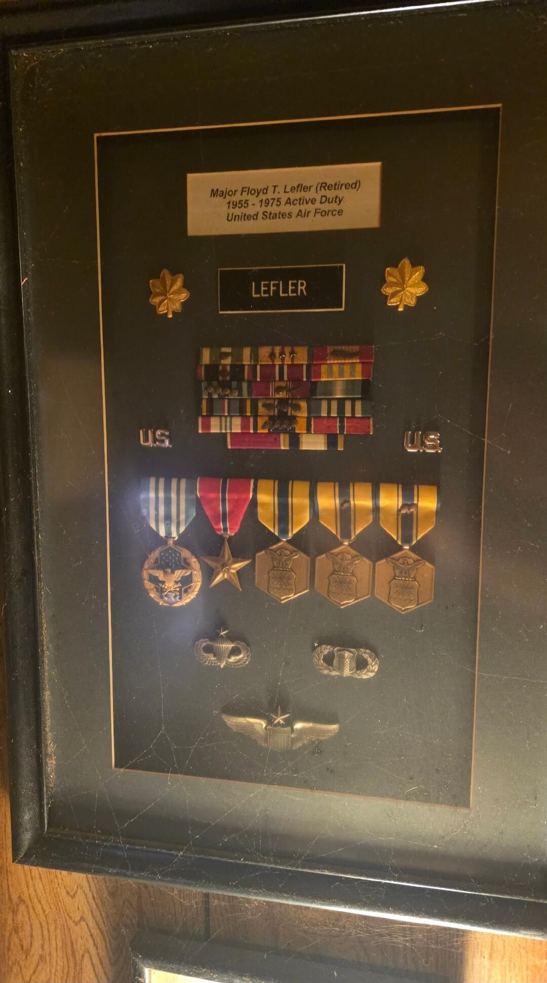 Major Floyd T. Lefler (Retired)
1955 - 1975 Active Duty
United States Air Force
LEFLER
U.S.