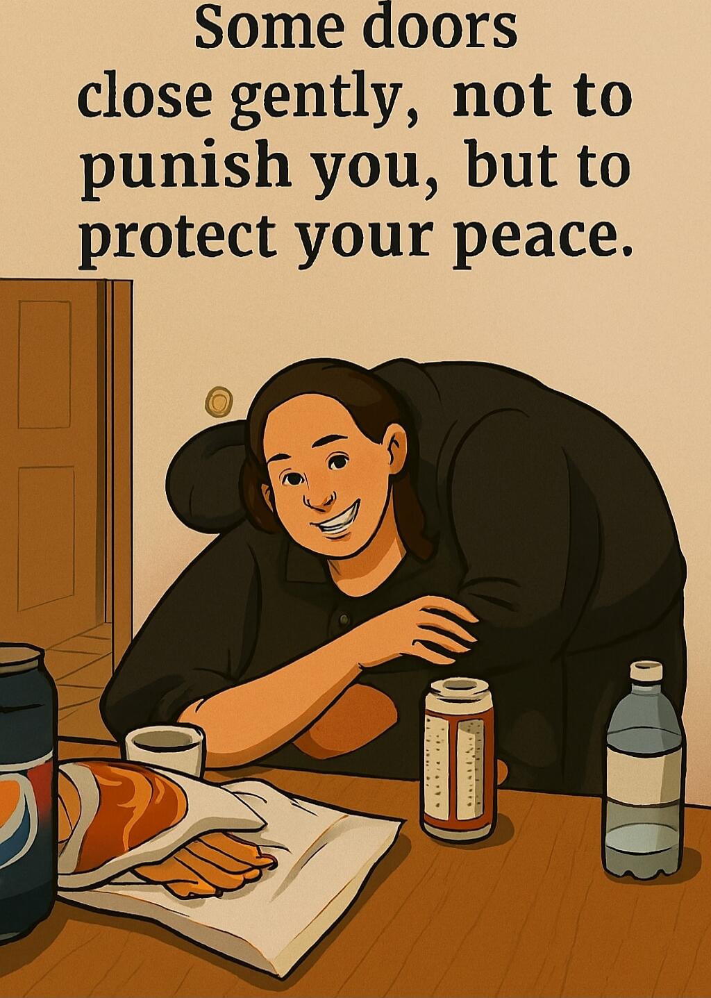Some doors close gently, not to punish you, but to protect your peace.