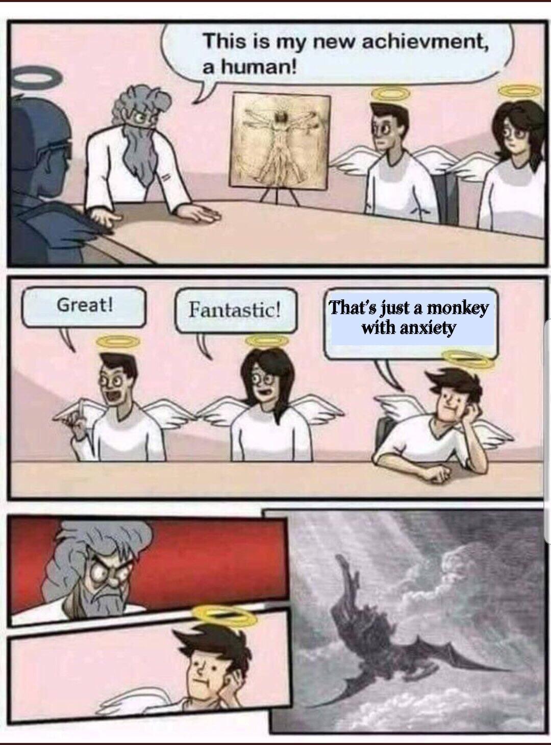 This is my new achievment Thats just a monkey with anxiety