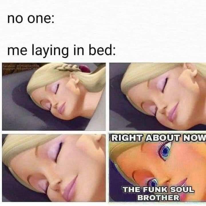 no one me laying in bed aF