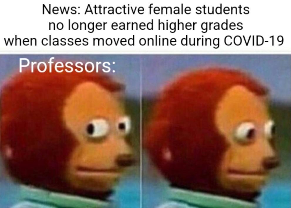 News Attractive female students no longer earned higher grades when classes moved online during COVID 19 Professors
