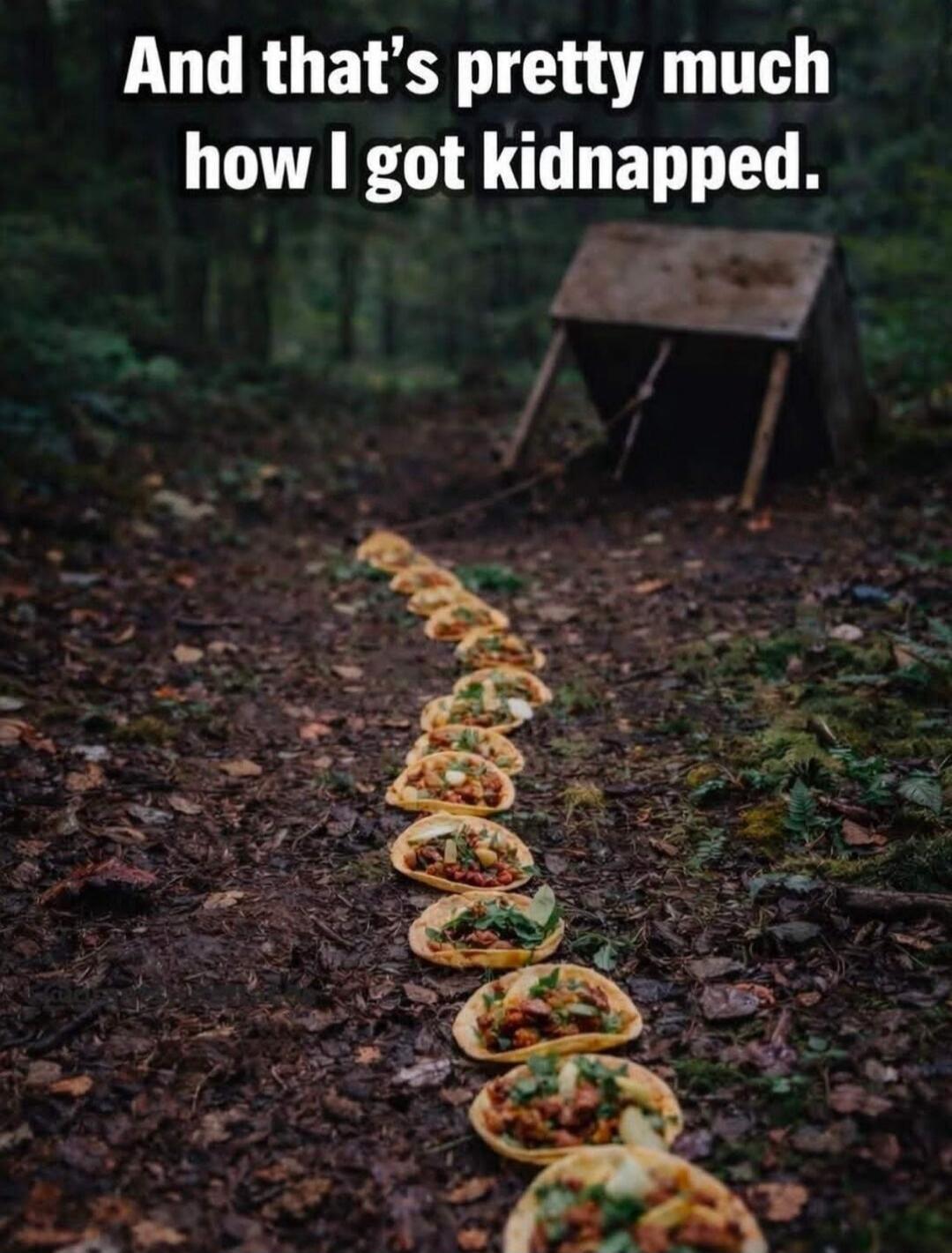 And that's pretty much how I got kidnapped.