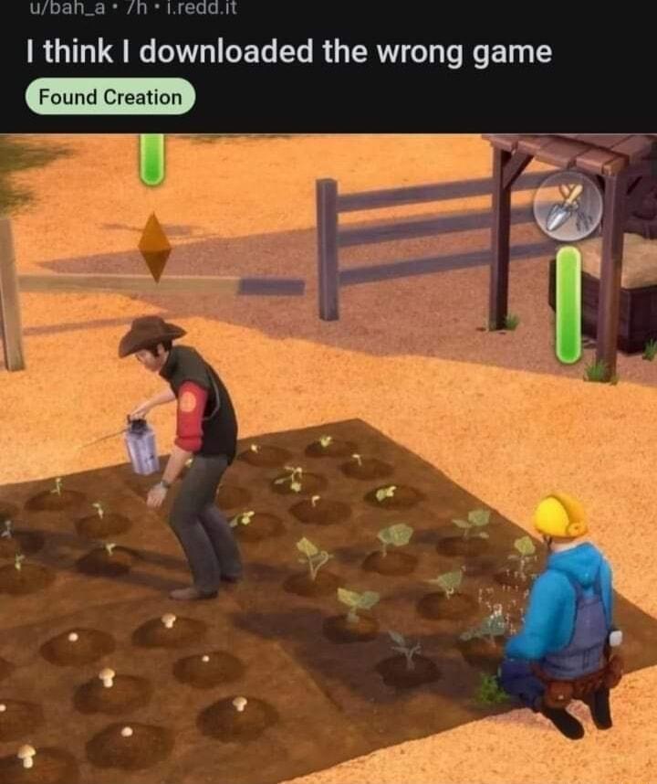 think downloaded the wrong game Found Creation