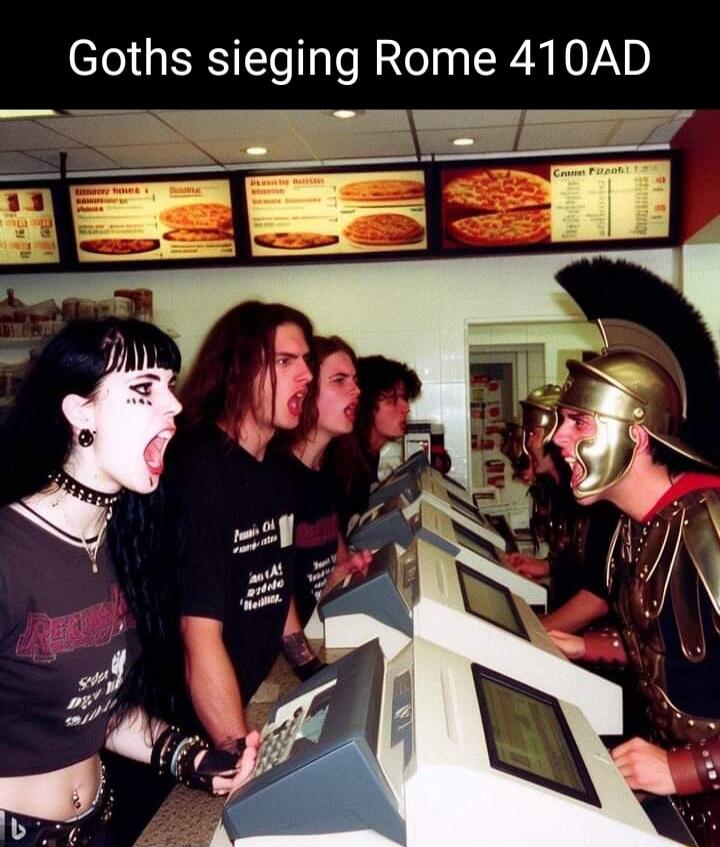 Goths sieging Rome 410AD